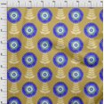 thumbnail image 4 of oneOone Rayon Olive Green Fabric Asian Block Floral Craft Projects Decor Fabric Printed By The Yard 56 Inch Wide, 4 of 4