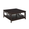 thumbnail image 1 of Convenience Concepts Omega Table Basse Carrée de 36 Pouces en Fini Bois Espresso, 1 of 5