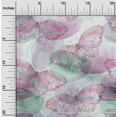 thumbnail image 2 of oneOone Rayon Pink Fabric Butterflies Craft Projects Decor Fabric Printed By The Yard 56 Inch Wide, 2 of 5