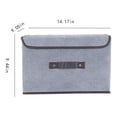thumbnail image 3 of TopLLC Clothes Storage Bins Closet Organizers and Storage, Linen Fabric Collapsible Storage Boxes with Lids & Reinforced Handles Stackable Storage Cube Containers Baskets for Clothes Toys Office, 3 of 6