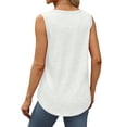thumbnail image 4 of Plebaso Lot de 3 Débardeurs pour Femmes Décontractés d'Été Sans Manches Amples Col Rond T-Shirts Basiques pour Dames, 4 of 7