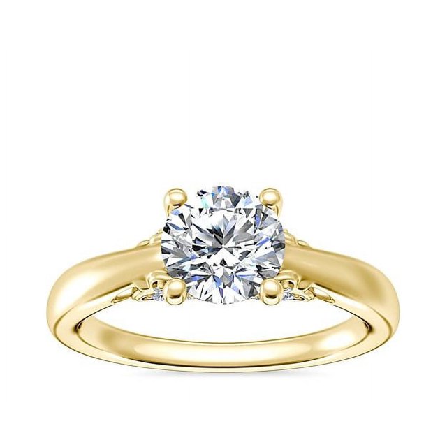 1.20 Carat Excellent Round Cut Natural Diamond Beautiful Solitaire Bridal Ring for Bride Solid 14K Yellow Gold Size 5