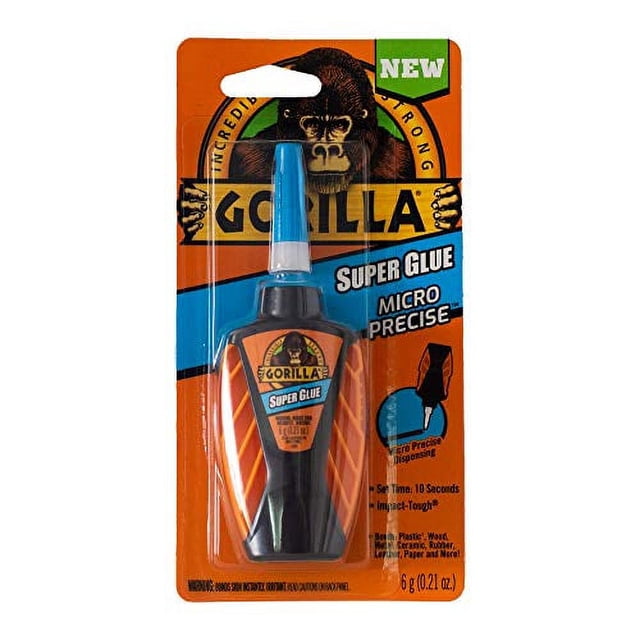 Gorilla Colle Super Micro Précise, 6 Grammes, Transparente, (Lot de 1)