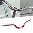thumbnail image 4 of Decodeary Mountain Bike Handlebar DH Bicycle 31.8mm 720mm Red Bar Riser Handle Red 720mm, 4 of 5