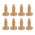thumbnail image 2 of 8pcs Montre Cas Vis Acier Inoxydable Antirouille Montres-Bracelets Vis pour Montre Réparation Or, 2 of 9