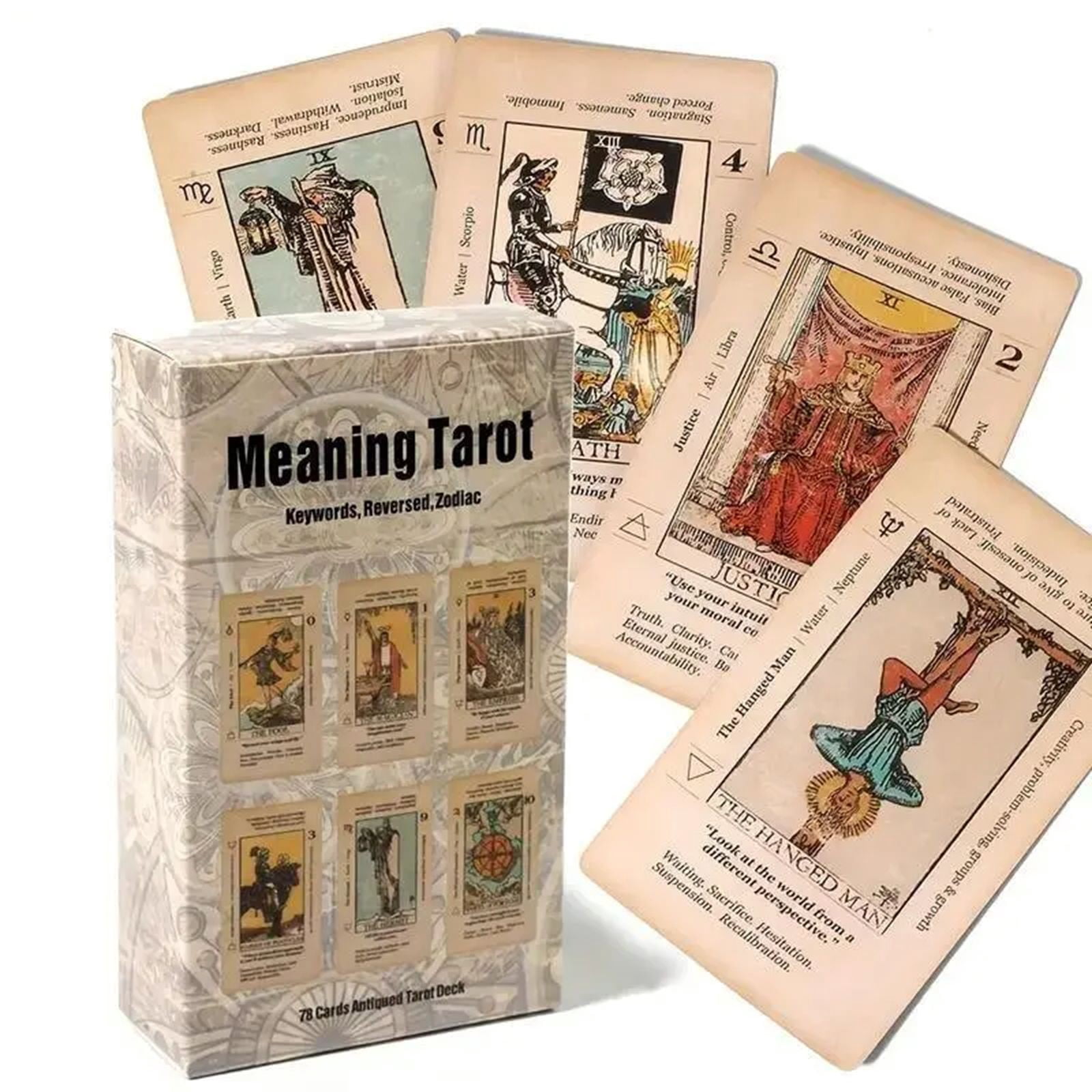 Trendy Chess & Card Game Toys for Child Tarot Card Game 78pcsbox Tarot Card with Annotation Card Game for Beginners for Home