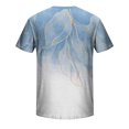 thumbnail image 4 of HKEJIAOI Mens Spring Summer Casual Sports Color Block Raglan Sleeves Round Neck T Shirt, 4 of 5