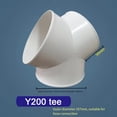 thumbnail image 2 of Bgsha PVC Y Shape Ducting Splitter Connector for Extractor Fans Range Hood Accessories, 2 of 7