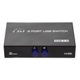 thumbnail image 4 of Boîte de Commutation Manuelle USB 2.0 pour PC Imprimante Scanner avec 4 Ports Coque en Fer Noir, 4 of 8