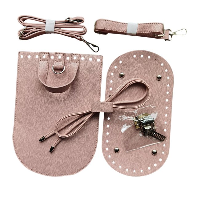 Ensemble de Fabrication de Sacs de Couture avec Protège-Ongles, Coussinet de Modelage et Rabat pour Bas de Sac de Tricot Rose
