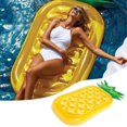 thumbnail image 1 of EASTIN Pool Float Raft Giant Inflatable Pineapple Pool Party Float Raft Pool Lounger Summer Beach Swimming Pool Inflatable Floatie Lounge for Adults and Kids, 1 of 10