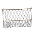 thumbnail image 2 of Abbracc Wall Hanging Net Plush Toy Net Handwoven Boho Macrame Stuffed Animal Hammock Gray, 2 of 9