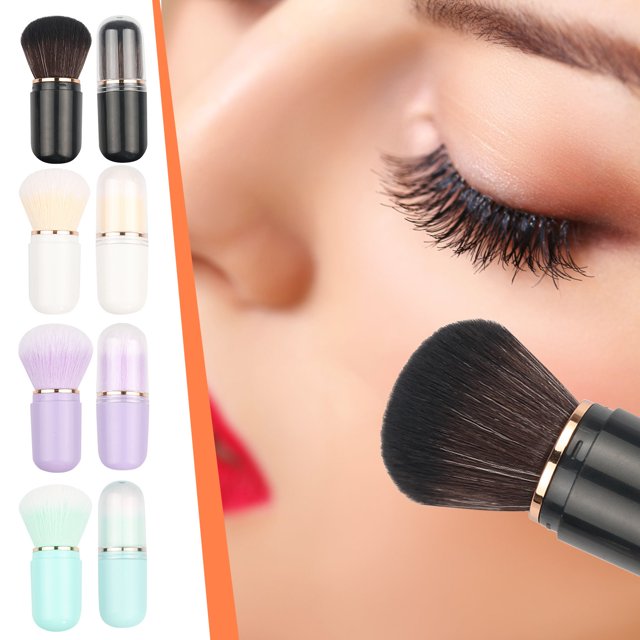 Dvkptbk Makeup brush Capsule Retractable Makeup Brush Portable Beauty Tool Makeup Brush