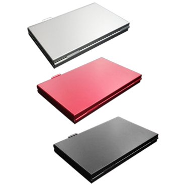 VONKY Étui de Transport pour Carte Mémoire Micro SD TF Carte 24 Fentes Boîte de Rangement Alliage d'Aluminium Antichoc Étui Protecteur
