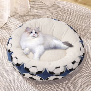 TIMIFIS Fabric Cat Bed, Flannel Pet Bed Cats Bed Dog Bed Two Purpose Thick Warm Dog Bed No Slip Moistures Proof Apartment Essentials