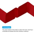 thumbnail image 3 of Unique Bargains Velvet Ribbon 1 1/2 Inch x 10 Yard Single Face Spool Silky DIY Crafts Gift Wrapping Bow Decoration Red, 3 of 5