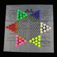 thumbnail image 2 of KLKCMS Jeu de Société de Stratégie Classique Pliable Dames Chinoises Échecs Sautants, 2 of 9