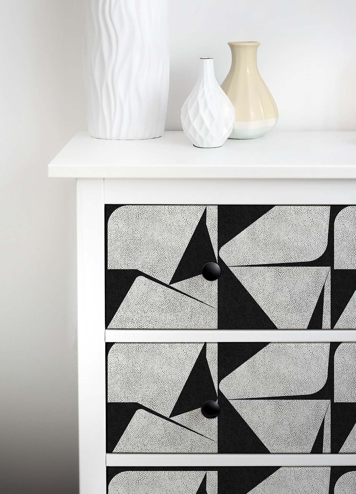 Roommates Studio Black Caden Peel and Stick Wallpaper 30.75 Sq. ft