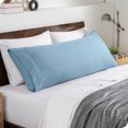 thumbnail image 1 of Bare Home Body Pillowcase - Envelope Closure - Ultra Soft - Double Brushed - Light Blue, 1 of 6