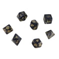 thumbnail image 1 of 7pc/Set Digital Game Dice Fun RPG Dice Set Multi-Sided Multi-Sided Resin Polyhedral Sides Dices, 1 of 1