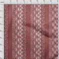 thumbnail image 4 of oneOone Cotton Silk Red Fabric Mix Block Pattern Fabric For Sewing Printed Craft Fabric By The Yard 42 Inch Wide, 4 of 4