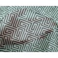 thumbnail image 4 of oneOone Silk Tabby Fabric Greek Key Geometric Printed Fabric 1 Yard 42 Inches Wide, 4 of 5