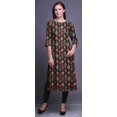 thumbnail image 4 of Bimba Tunique Droite à Manches 3/4, Hauts Imprimés, Kurta, Tenue d'Été pour Femmes, 4 of 6