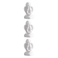 thumbnail image 2 of Maytalsory Resin White Angel Statue Elegant Desktop Decor Collection Window Props for Christmas holding face 3Set, 2 of 6
