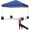 bleu, variante sur GloryStar Tente à Auvent Escamotable 10x10, Tente à Auvent de Patio avec Installation à un Bouton, Sac à Roulettes Portable, 4 Sacs de Lest, Tente Instantanée d'Extérieur à 3 Hauteurs Réglables pour Fêtes, Camping, Plage