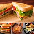 thumbnail image 3 of Bread Frying Pan Double Sided Non Stick Sandwich Maker Barbecue Plate Sandwich Toaster Mold Toastie Waffle Maker Breakfast Pancake Pan for Home Kitchen, 3 of 10