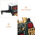 thumbnail image 3 of TEHAUX 1Set Tabletop Christmas Train with Sound and Lights Vintage Electric Locomotive, 3 of 6