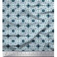 thumbnail image 1 of Soimoi Rayon Crepe Fabric Swirl & Floral Patchwork Print Fabric by The Yard 46 Inch Wide, 1 of 3