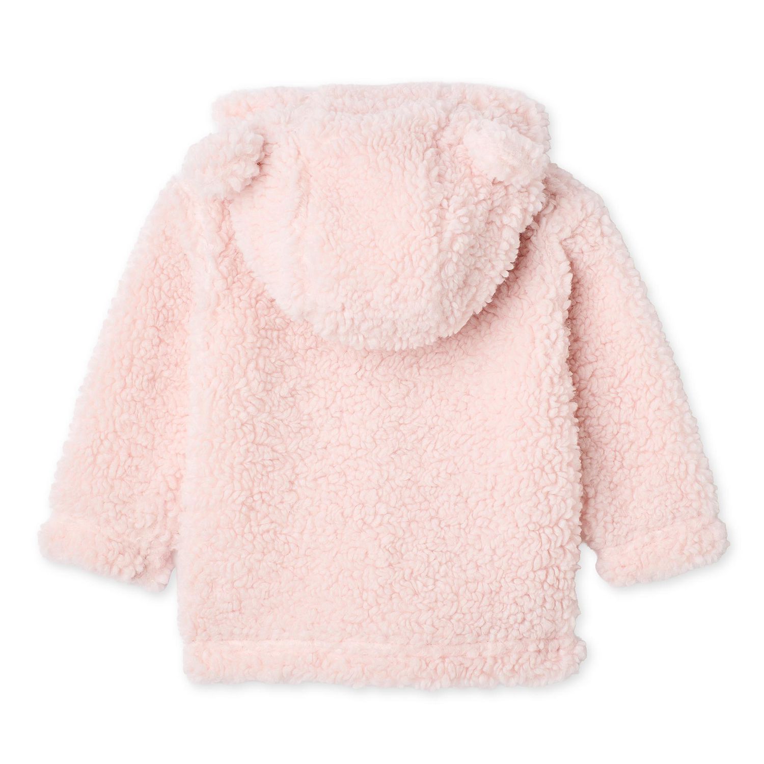 Haut à capuchon pelucheux zippé sur la longueur George pour bébés filles