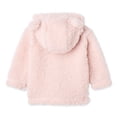 thumbnail image 2 of George Baby Girls' Plush Full Zip Hoodie, 2 of 2