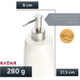 thumbnail image 4 of Soap Dispenser with Pump, Ceramic Lotion Dispenser, Matte Finish, Liquid Soap Dispenser, Detergent Dispenser (White), 4 of 5
