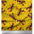 thumbnail image 1 of Soimoi Coton Tissu Imprimé Océan Point & Homard par la Cour 42 Pouces de Large, 1 of 3