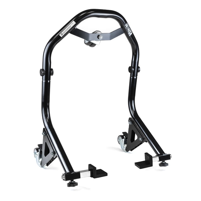 Venom Rear Lift Stand, Black, Motorcycle Jack Dolly Stand, Paddle Lift Attachments, Compatible with 2008-2009 Suzuki SV650SF ABS