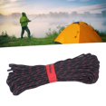 thumbnail image 3 of Corde Parachute, Paracorde Douce et Résistante Facile à Transporter Légère pour le Camping Noir,Noir Rouge, 3 of 7