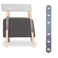 thumbnail image 3 of 4PCS Straight Steel Brace Straight Metal Bracket Steel Straight Brace (No.7), 3 of 8