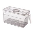 thumbnail image 1 of Oleegame 1PC Kids Snack Boxes For School Kitchen Storage Basket Kitchen Storage Basket Clear Stackable Fridge Storage Containers With Handle Bread Box For Kitchen Counter Airtight, 1 of 8