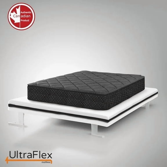 Ultraflex DiamondDream 11" Twin Firm Hybrid Pocket Coil with CertiPUR-US Foam Encasement for Pressure Relief and Cooler Sleep, Made in Canada