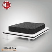 Ultraflex DiamondDream 10" Queen Size Firm Hybrid Innerspring Mattress with Pressure Relief Foam, CertiPUR-US Certified Encasement, Made in Canada