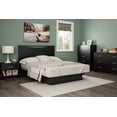 thumbnail image 2 of South Shore Gramercy Full/Queen Platform Bed, in Pure Black, 2 of 8
