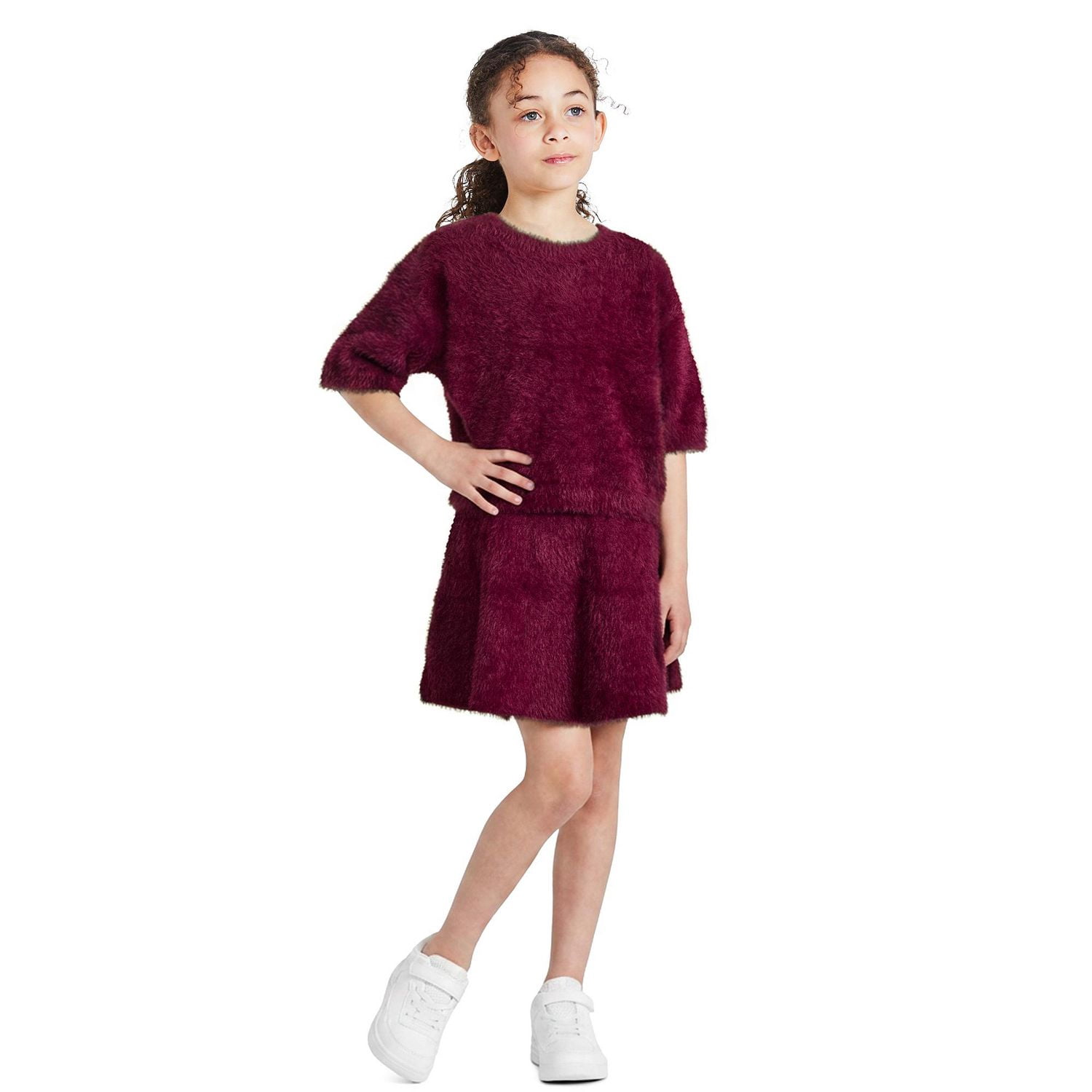George Girls' Two Piece Chenille Sweater and Skirt Set