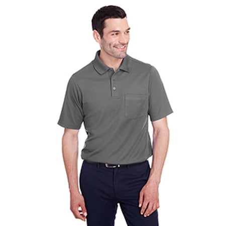 Men's CrownLux Performanceâ„¢ Plaited Polo with Pocket DG20P