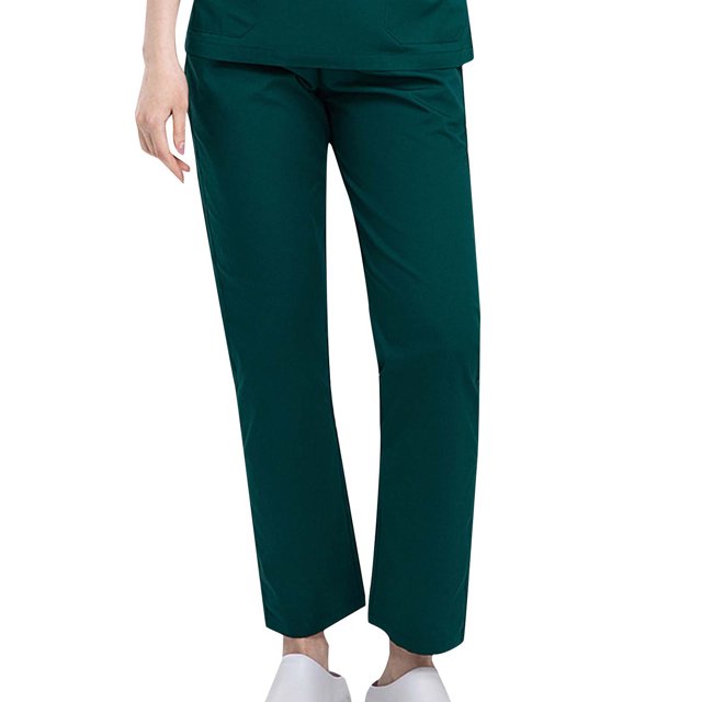 Yuyuzo Women Casual Pants Elastic Drawstring High Waisted Solid Color Slacks Straight Leg Bootcut Trousers