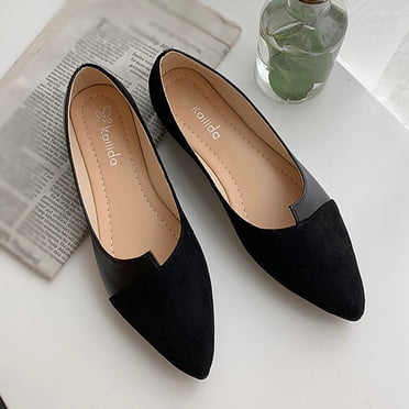 Ballerines Classiques pour Femmes à Bout Pointu, Ballerines Décontractées et Confortables à Enfiler, Chaussures Plates Polyvalentes, Chaussures Habillées pour Femmes