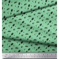 thumbnail image 2 of Soimoi Green polyester Crepe Fabric Rocket & Spaceship Galaxy Fabric Prints By Yard 52 Inch Wide, 2 of 3