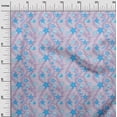 thumbnail image 3 of oneOone Polyester Spandex Pastel Purple Fabric Beach Seashell Craft Projects Decor Fabric Printed By The Yard 56 Inch Wide, 3 of 4
