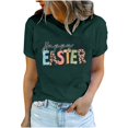 thumbnail image 2 of EGNMCR Chandail de Pâques Chandails pour Femmes Imprimé de Pâques T-shirt à Col Rond pour Femme Mode et Confortable Haut de Chemise pour Femme Haut/chemise à Manches Courtes à Col Rond T-Shirts pour Femmes, 2 of 7